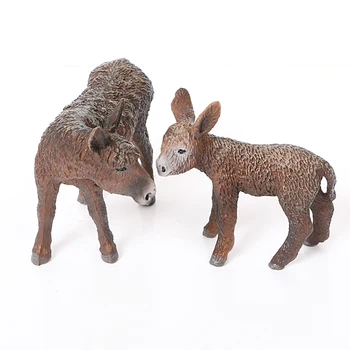 Naujas Modeliavimo Donkey Modeliai Equus kiang Juoda donkey Gyvūnų figūrėlių, Žaislai Figūrėlės Vaikų Švietimo žaislai