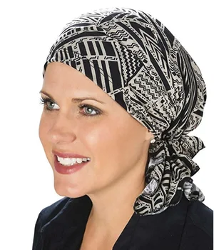 Naujas Musulmonų Moterims Gėlių Ruožas Medvilnės Šalikas Turbaną Skrybėlę Chemo Beanies Kepurės Galvos Wrap Galvos Apdangalai Vėžio Plaukų Slinkimas Priedai