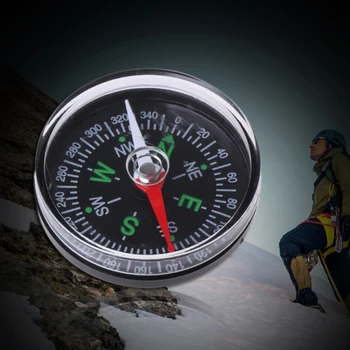 Naujas Nešiojamas Mini Kompasas Tiksliai Praktinių Guider už Kempingas, Žygiai Šiaurės Navigacijos Išgyvenimo Mygtuką Dizainas Kompasas