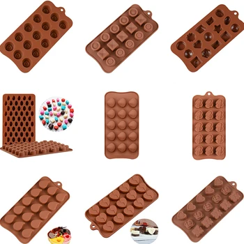 Naujas Silikoninis Šokolado Pelėsių 29 Formų 3D Šokoladas, Kepimo Įrankiai Želė Ir Saldainių Pelėsių 