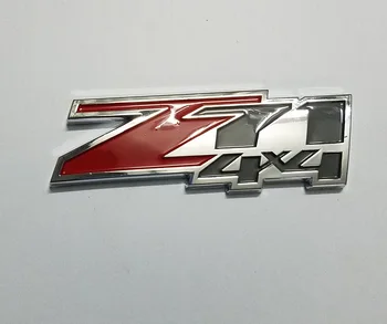 Naujausias ABS Z71 4x4, Automobilio Logotipas Ženklelis, Lipdukas, Decal Chevy GMC Silverado Raudona