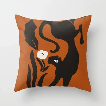 Nauji karšto vienpusis spausdinimas poliesteris namų pagalvę padengti sofos pagalvėlė padengti Leopardo Rasės Mesti Pagalvę biuro kėdės užvalkalas