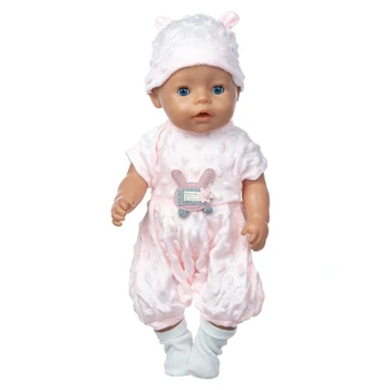 Naują pavasario 2021 kostiumas Dėvėti 43cm Baby Doll, 17 Colių Gimusių Kūdikių Lėlės Drabužiai Ir Aksesuarai