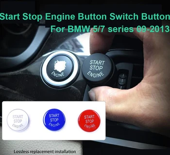 Naujų Automobilių Start Stop Variklio Mygtuką Perjungti Padengti BMW 5 6 7 serija yra f01 F02 F10, F11, F12 (2009-2013 m.) OEM 61319153832 Optikos 4-Spalva