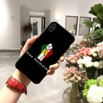 NBDRUICAI Kurd Kurdų kurdistano vėliavos Coque Shell Telefono dėklas skirtas iPhone 11 pro XS MAX 8 7 6 6S Plus X 5S SE 2020 XR atveju