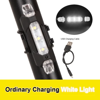 Nešiojamų Dviratis Dviračio žibintas Įkraunamas LED užpakalinis žibintas USB Galiniai Saugos Įspėjimas Dviračių šviesos Blykstė Priekinis Galinis Žibintas
