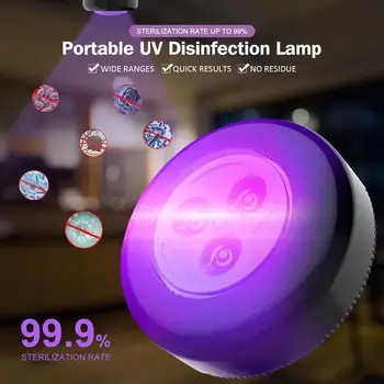 Nešiojamų UV Lempa Ultravioletinė LED Baktericidiniu Šviesos 365nm uv-C lempa Dezinfekavimo ir Sterilizavimo Kabineto Namų Virtuvė