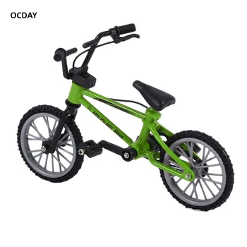 OCDAY Modeliavimas Lydinio Finger bmx Dviračiai Vaikams Mini Dydžio Žalios fingerboard dviračių, Žaislų, Su Stabdžių Lynai Dovana