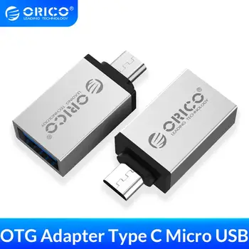 ORICO Micro b c Tipo OTG Adapteris USB-c USB 3.0 Konverteris Įkrovimo Duomenų Sinchronizavimo Adapteris Xiaomi