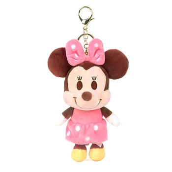 Originali Disney Animacinių Filmų Pliušinis Lėlės Keychain Pakabukas Mickey Mouse Minnie Ančiukas Donaldas, Daisy Mados Pliušinis Ornamentu Žaislas Mergina
