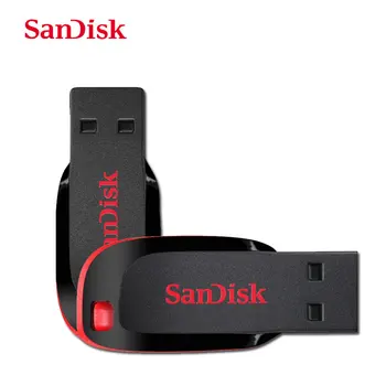 Originalios Sandisk Usb Flash Drive 32GB 64GB Mini Pen Drives 16GB USB 2.0 Atminties kortelė 8 GB Flash Diskas