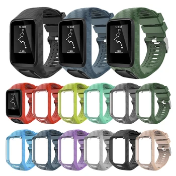 Pakeitimo Diržu, TomTom 2 3 Kibirkštis Runner Muzikos Širdies GPS Watch Band Watchband Apyrankės Apyrankė Silikono Diržas Priedų