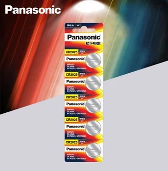 Panasonic Originalus cr2025 Mygtuką Elementų Baterijų 10VNT/DAUG cr 2025 3V Ličio Monetos Baterija Žiūrėti Skaičiuoklė Svoris Masto