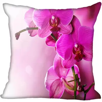 Pasirinktiniai Spalvos Orchidėja, Gėlių Aikštėje Užvalkalas Užsakymą Užtrauktuku Pagalvė Padengti Atveju 40x40,45x45cm(iš Vienos Pusės)