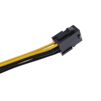 PCI Express PCIE Juoda Raudona 6 Prisegti prie 8 Pin Grafinė Kortelė Power Adapterio Kabelį 10CM PC Lašas laivybos