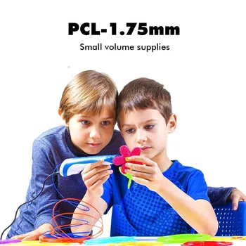 PCL 1.75 mm Kaitinimo 5m 3D Rašiklis Pildymo Žemos Temperatūros Spausdinimo Medžiagos Atsitiktinių Spalvų 3D Rašinėti Pen Pripildyti Gijos
