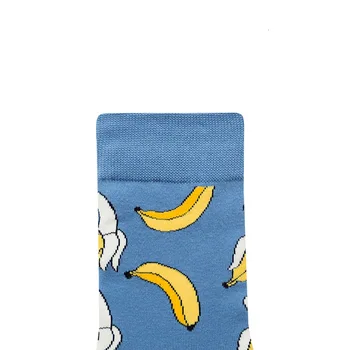PEONFLY Harajuku Juokingas Kojines Maisto Pica Avokado Citrinos Bananų Mielas Kojinės Moterims, Spalvinga Dot Spausdinti Laimingas Kojinės Chaussette Femme