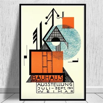Plakatai ir Spausdina Bauhaus Ausstellung 1923 Weimer Parodos Plakatas Sienos Meno Nuotrauką Drobė, Tapyba už Kambarį, Namų Dekoro