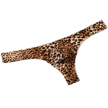 Plius Dydis M-XXXL Besiūlių G String Vyriškos apatinės Kelnės Leopard Seksualus Apatiniai Varpos Dėklas Diržas Karšto 2019 Gėjų Vyrų Drabužiai