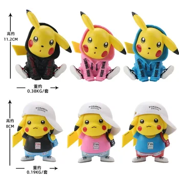 Pokemon žaislai 8-11cm Duomenys Lėlės Žaislų Kolekcija Pokemon Skirtingų Madinga, Pikachu Modelis Anime Vaikams Dovanų
