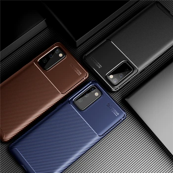 Prabanga Anglies Pluošto, Minkštos TPU Silikono Bumper Case for Samsung Galaxy S20 FE S20FE 5G Coque Dangtelį Ant Samsun S20 Ventiliatorius Edition 6.5