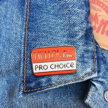Pro-Choice Pin, Minkštas Emalio Pin, Feminizmo, Žmogaus Teisių, Juvelyrikos, Meno, Menininko, Dovana