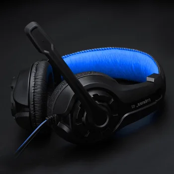 Profesinės 3.5 mm Laidinio Galvos montuojamas Žaidimų Ausinės Kompiuteris PS4 LAUKE Bass Stereo PC Gamer Nešiojamas Laidinė laisvų Rankų įranga Su Mikrofonu