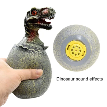 Puikus T-rex Triceratopsas Dinozaurų Kiaušinių PVC Modelis BB Prietaiso Plėtros Vaikų Žaislas