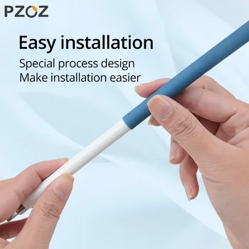 PZOZ Apple pieštukas 1 2 atveju apima Universaliųjų Spalvinga IPad Pieštuko atveju, neslidus silikono apsauga