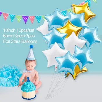 QIFU Pirmąjį Gimtadienį Berniukas Šalis Dekoro Gimtadienį 1-ojo Gimtadienio Dekoracijos Vaikams 1 Metai 1 Gimtadienio Berniukas Papuošalai Baby Shower