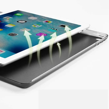 QIJUN iPad Mini 1 2 3 4 5 7.9 colių Padengti Smart PU Odos Stovėti Atgal Fundas iPad mini 1/ 2/3 mini5 2019 Auto Miego