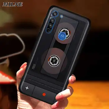Retro Mišinys Kasetinį Atveju, Motorola Vieną Fusion+ G8 G9 Žaisti G Stylus G8 Galia Lite Vienas Hyper E6s Krašto Plius Galinį Dangtelį Coque
