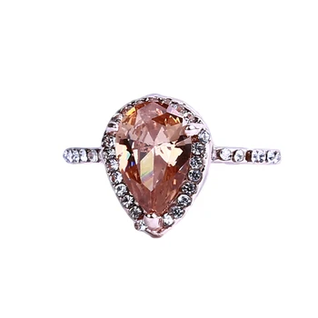 Rose Aukso Perlas Halo Žiedas Art Deco Antikvariniai Vestuvinis Žiedas Birthstone Žiedas Įsipareigojimų Žiedo Dydis 5-10