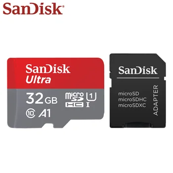 Sandisk 128 GB TF Kortele 64GB 16GB Micro Kortelę 32GB Flash Kortelių Micro SD UHS-I KORTELĖS, Mini Kompiuterį Dovanų Adapteris