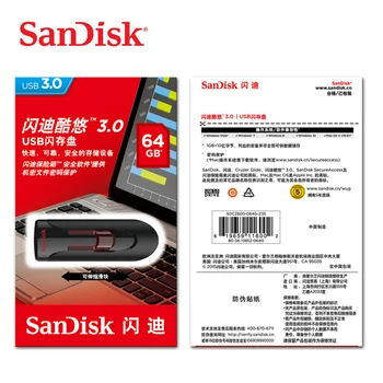 SanDisk CZ600 usb flash USB 3.0 Pendrive 16GB 32GB 64GB 128 GB USB Flash Drive Stick pendrive 3.0 Disko cle usb high speed