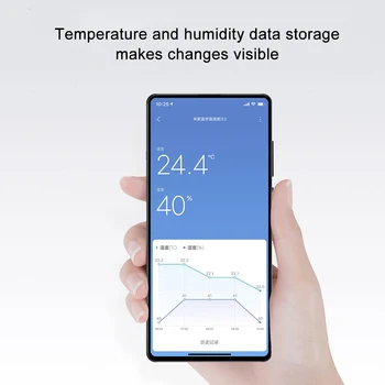 Sandėlyje Xiaomi Mijia Bluetooth Termometras, 2 Belaidžiai Protingas Elektros Skaitmeninis Termometras su Drėgmėmačiu Drėgmės Jutiklis Mijia APP