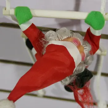 Santa Claus Laipioti Laiptais, Kalėdų Medžio Apdaila Naujųjų Metų Ornamentu Santa Claus Duoti Dovanų Girliandos Dydį, Su Laiptų