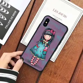Santoro Gorjuss Animacinių filmų Mergina, Telefono dėklas skirtas iPhone 11 12 pro XS MAX 8 7 6 6S Plus X 5S SE 2020 XR