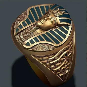Senovinių Egipto kūrybos paslaptingas vyras žiedas Egipto vyriški papuošalai žiedas