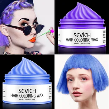 Sevich 9 spalvų Plaukų Spalva Vaškas Stiprus Ir Palaikykite Unisex Plaukų Vaškas Juodos Spalvos Plaukų Molis Laikinas Plaukų Dažų, Plaukų Stilius TSLM1