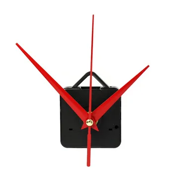 Silent didelis sieninis Kvarcinis Laikrodžio Mechanizmą Juoda & Raudona Rankas Remonto Įrankių Dalių Rinkinys 