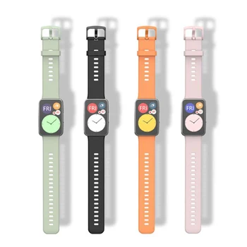 Silikoninis Minkštas Smartwatch Sporto Riešo Watchband Už Huawei Žiūrėti Tilptų Dirželis 2020 Juosta Smart Apyrankės Apyrankės oficialus Priedai