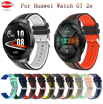 Silikono Žiūrėti Diržu, Huawei žiūrėti GT 2E GT2 46mm Pakeitimo watchbands Apyrankę, diržą Huawei Žiūrėti GT2e Smart Rankogaliai
