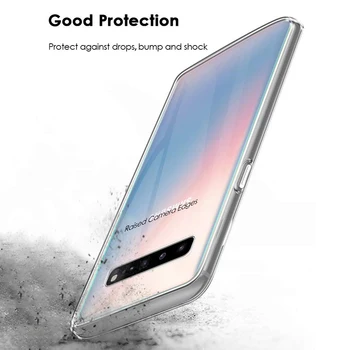Skaidrus Prabanga Atveju, Samsung Galaxy S10 5G Silicio Minkštos TPU Telefono Galinį Dangtelį 360 Aišku, SamsungS105G S105G GalaxyS105G Gelis