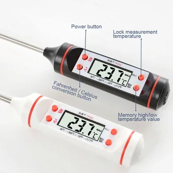 Skaitmeninis GRILIS Mėsos Termometras Termometras Elektroninis Virimo Maisto Termometras Zondas Vandens Pieno Virtuvės Orkaitės Termometras Tools#3