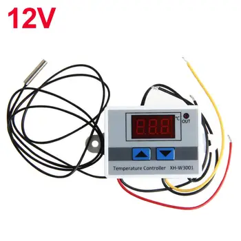Skaitmeninis LED Temperatūros Reguliatorius 12V 24V 220VAC 