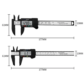 Skaitmeninių Elektroninių Vernier Suportas 0 -150mm Matavimo Įrankis 6 Colių LCD Elektroninių Gabaritas Mikrometro Matavimo Įrankis