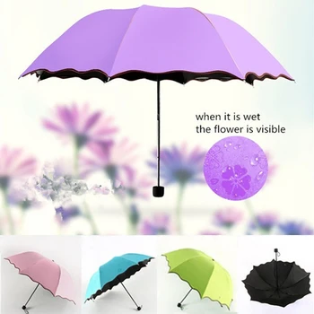 Skėtis nuo Saulės Lietaus Moterų Butas Lengvas Skėtis Skėtis UV Veidrodėliai Saulės Skėtis Mini Skėtis mažo Dydžio, Lengvai Saugoti skėtis
