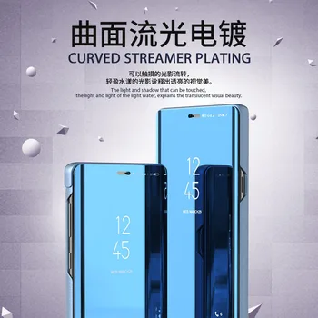 Smart Veidrodis, Flip Case for Huawei Honor 8x 8s 8c 8a Honer 20 Pro 10 Lite 10i 9x Stovėti atsparus smūgiams Knyga, Telefono Dangtelį Coque Fundas