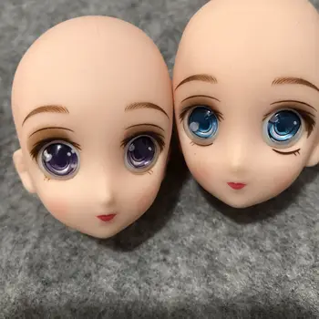 Spalvinga Akis Cute Lėlės Plikos Galvos Anime Filmukai Dizaino Baltos Odos Lėlės Žaislas Galvą Ne Plaukų Princesė Vadovai